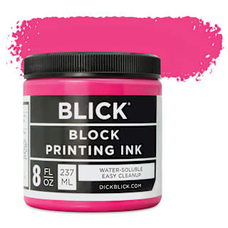 Blick Water-Soluble Block Printing Ink - Magenta, 8 oz Jar