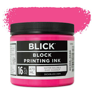 Blick Water-Soluble Block Printing Ink - Magenta, 16 oz Jar