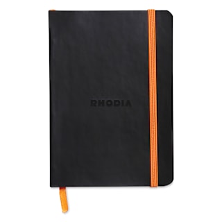 Rhodia Rhodiarama Softcover Notebook - A6, Black, Dot Grid