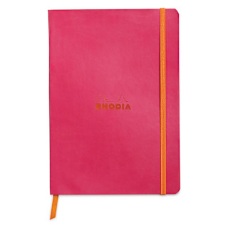 Rhodia Rhodiarama Softcover Notebook - A5, Raspberry, Dot Grid