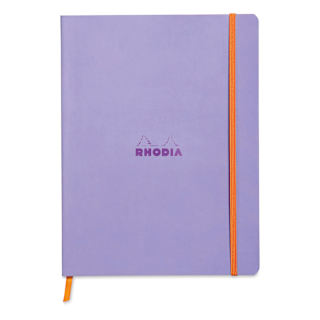 Rhodia Rhodiarama Softcover Notebook - 7-1/2" x 9-7/8", Iris, Lined