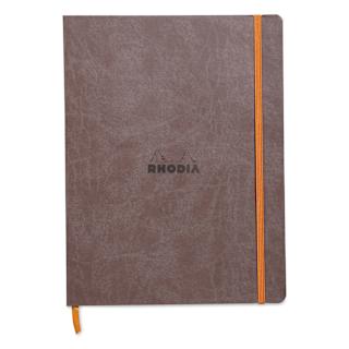 Rhodia Rhodiarama Softcover Notebook - 7-1/2" x 9-7/8", Chocolate, Lined