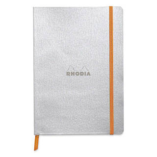 Rhodia Rhodiarama Softcover Notebook - A5, Silver, Lined