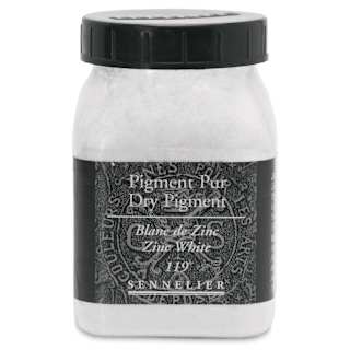 Sennelier Dry Pigment - Zinc White, 110 g jar