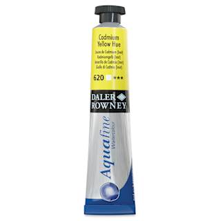 Daler-Rowney Aquafine Watercolor - Cadmium Yellow Hue, 8 ml Tube
