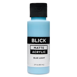 Blick Matte Acrylic - Blue Light, 2 oz bottle
