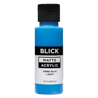 Blick Matte Acrylic - Dark Blue Light, 2 oz bottle