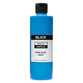 Blick Matte Acrylic - Dark Blue Light, 8 oz
