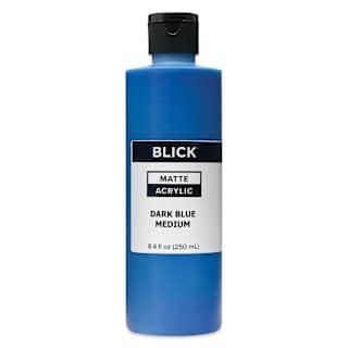 Blick Matte Acrylic - Dark Blue Medium, 8 oz
