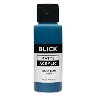 Blick Matte Acrylic - Dark Blue Deep, 2 oz bottle