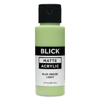 Blick Matte Acrylic - Blue Green Light, 2 oz bottle