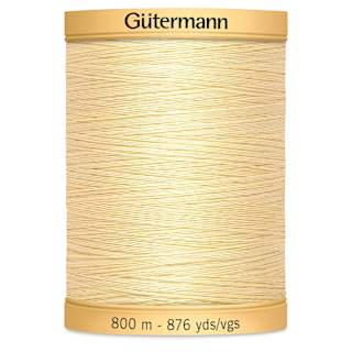 Gutermann Natural Cotton 50 Sewing Thread - Vanilla Cream, 876 yd Spool
