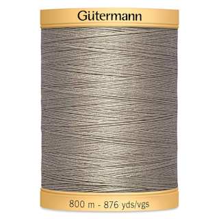 Gutermann Natural Cotton 50 Sewing Thread - Gray, 876 yd Spool