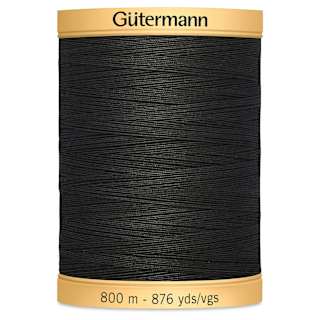 Gutermann Natural Cotton 50 Sewing Thread - Iron Gray, 876 yd Spool