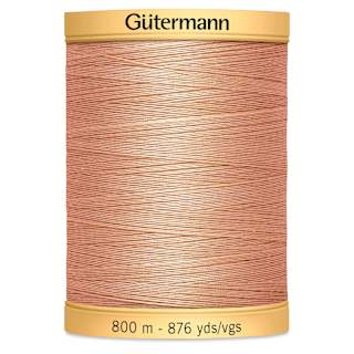 Gutermann Natural Cotton 50 Sewing Thread - Salmon, 876 yd Spool