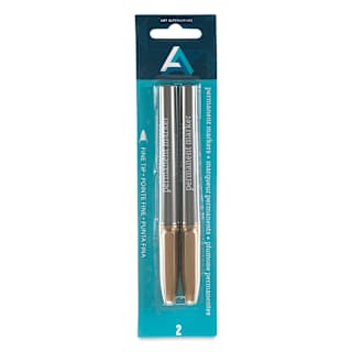 Permanent Marker Set Gold - Fine Tip, 2/Pkg.