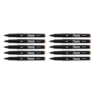 Sharpie Creative Acrylic Markers - Set of 10, Metallic Colors, Fine Tip