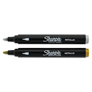 Sharpie Creative Acrylic Markers - Set of 2, Metallic Colors, Bullet Tip