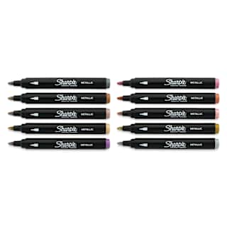 Sharpie Creative Acrylic Markers - Set of 10, Metallic Colors, Bullet Tip