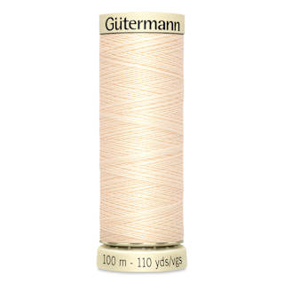 Gutermann Sew-All Polyester Thread - Ivory, 110 yd Spool
