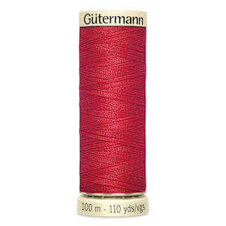 Gutermann Sew-All Polyester Thread - True Red, 110 yd Spool