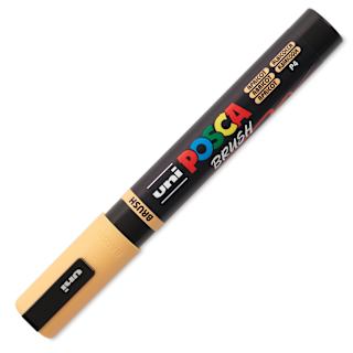 Posca Brush Paint Marker - Apricot, Brush Tip, 1 - 4 mm