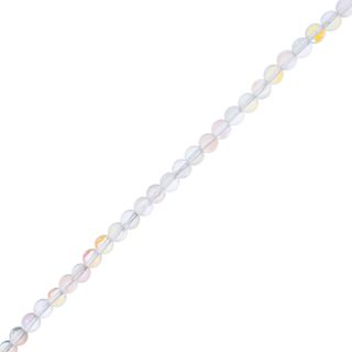John Bead Crystal Lane DIY Glow in the Dark Round Bead Strand - Crystal AB, 7 in