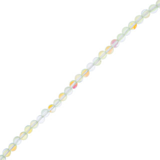 John Bead Crystal Lane DIY Glow in the Dark Round Bead Strand - Green AB, 7 in