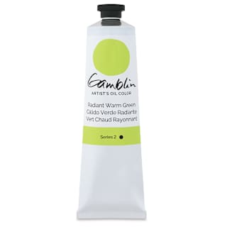 Gamblin Artist's Oil Color - Radiant Warm Green, 150 ml tube