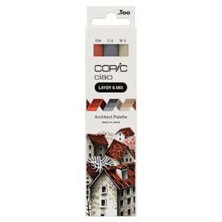 Copic Ciao Double Ended Markers - Layer & Mix Set of 3, Architect Palette