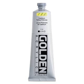 Golden Heavy Body Artist Acrylics - Cadmium Yellow Primrose, 5 oz tube