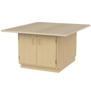 Hann Art and Printmaking Workstation - Maple Laminate Top, 2-Door