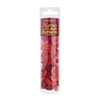 John Bead Nutton But Buttons - Red, Resin, 130 g Tube