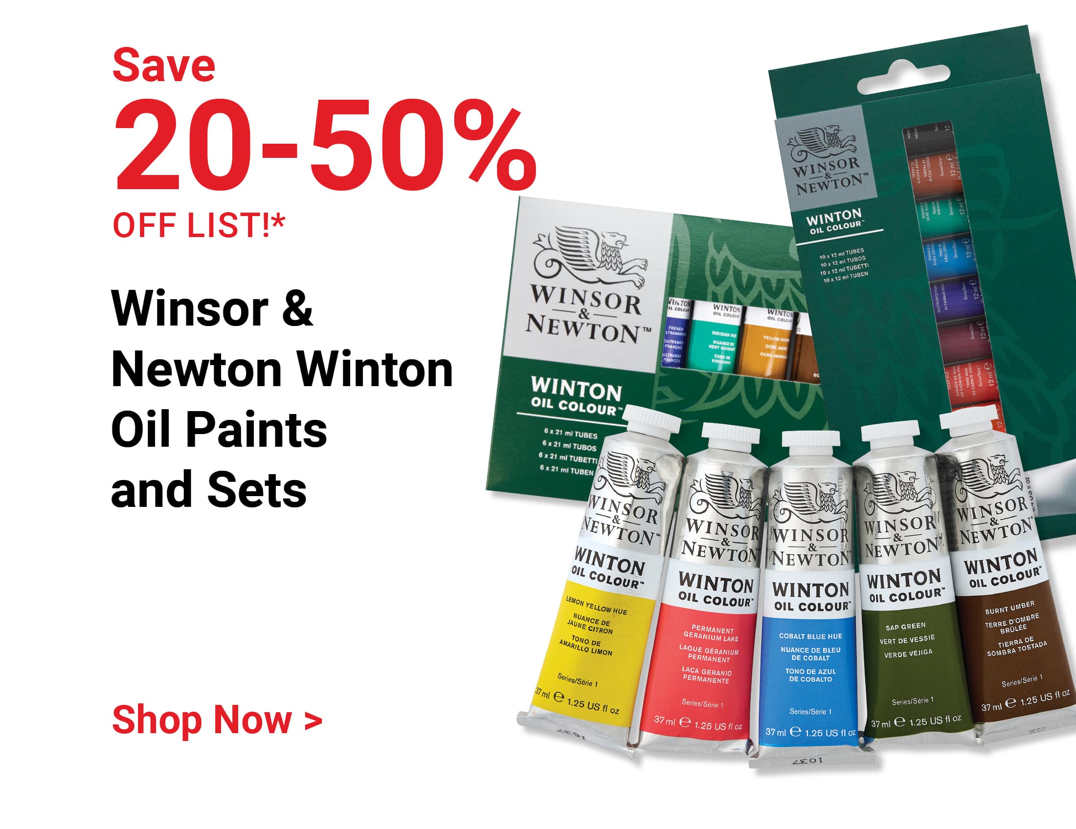 Save 20-50% off list! Winsor & Newton Winton Oil Paints and Sets. Shop Now.