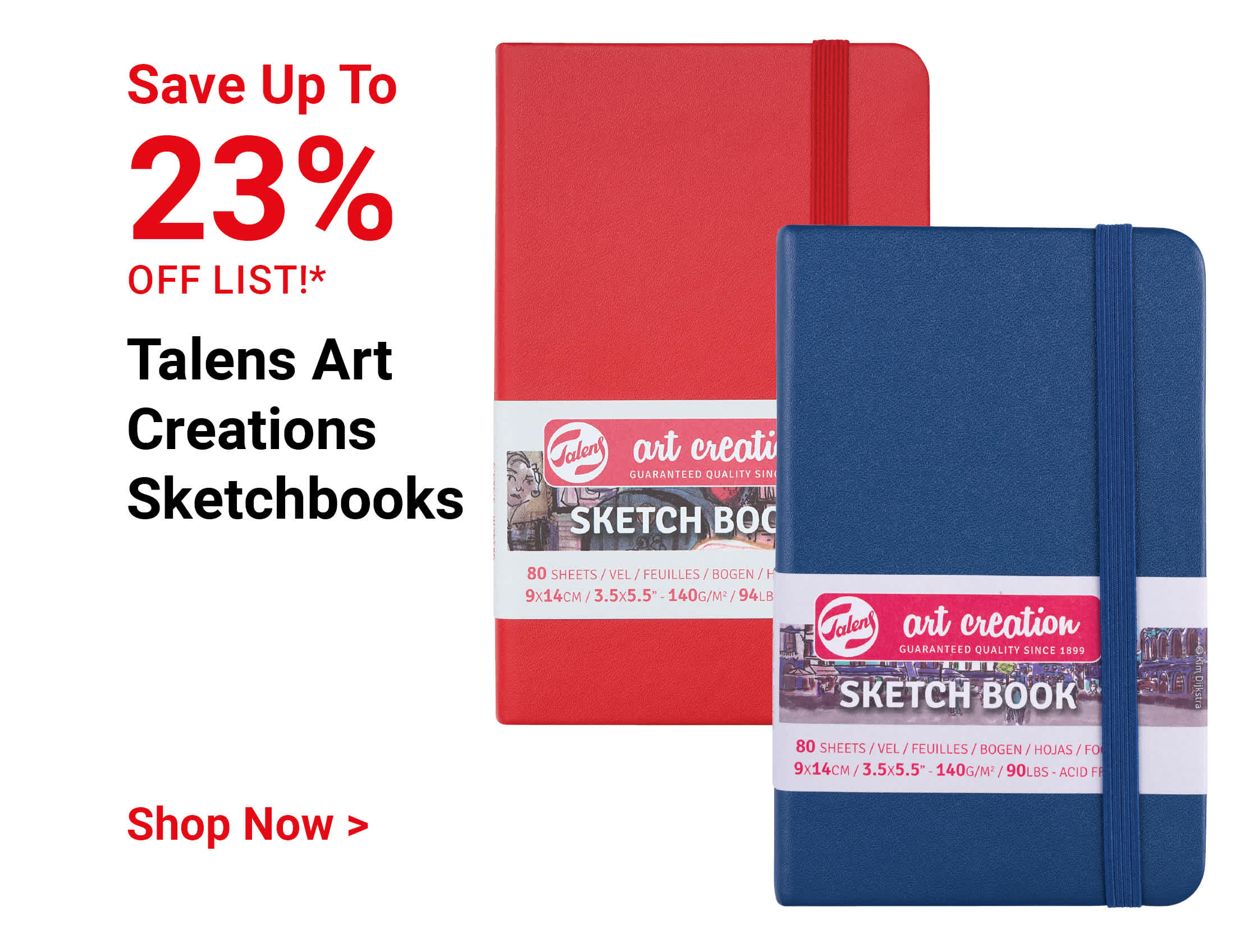 Save up to 23% off list! Talens Art Creations Sketchbooks. Shop Now.