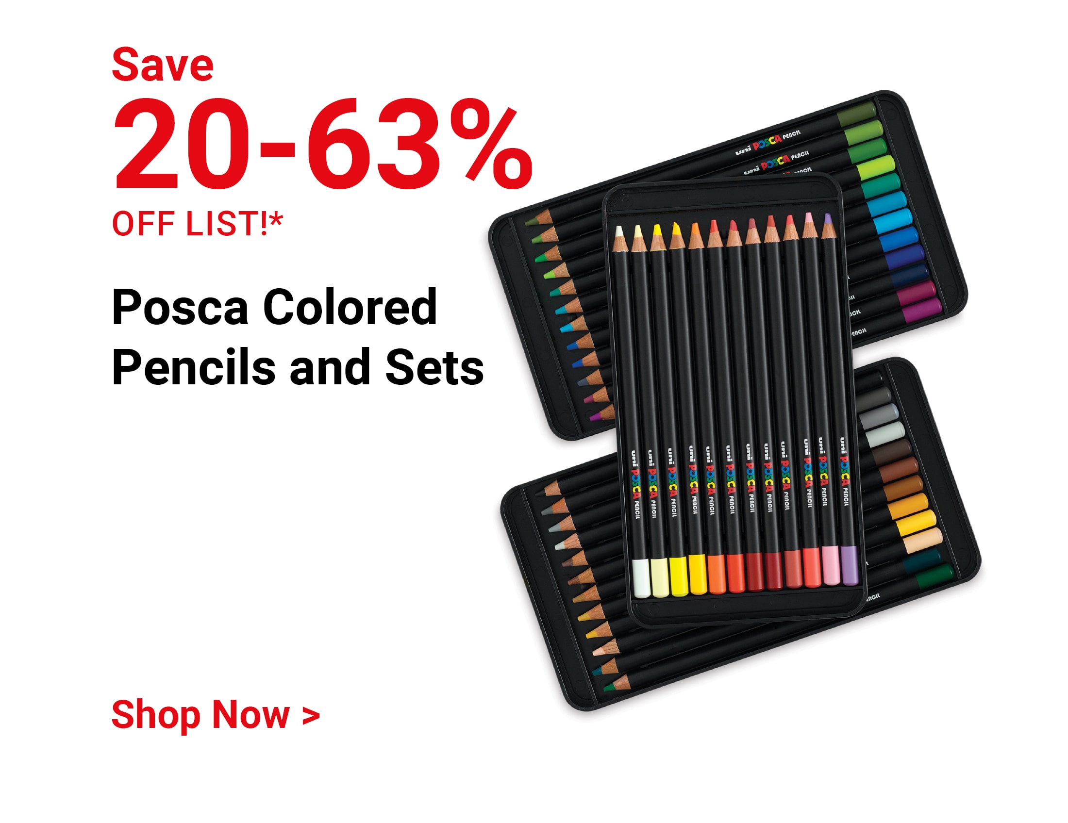Save 20-63% off list! Posca Colored Pencils and Set. Shop Now.