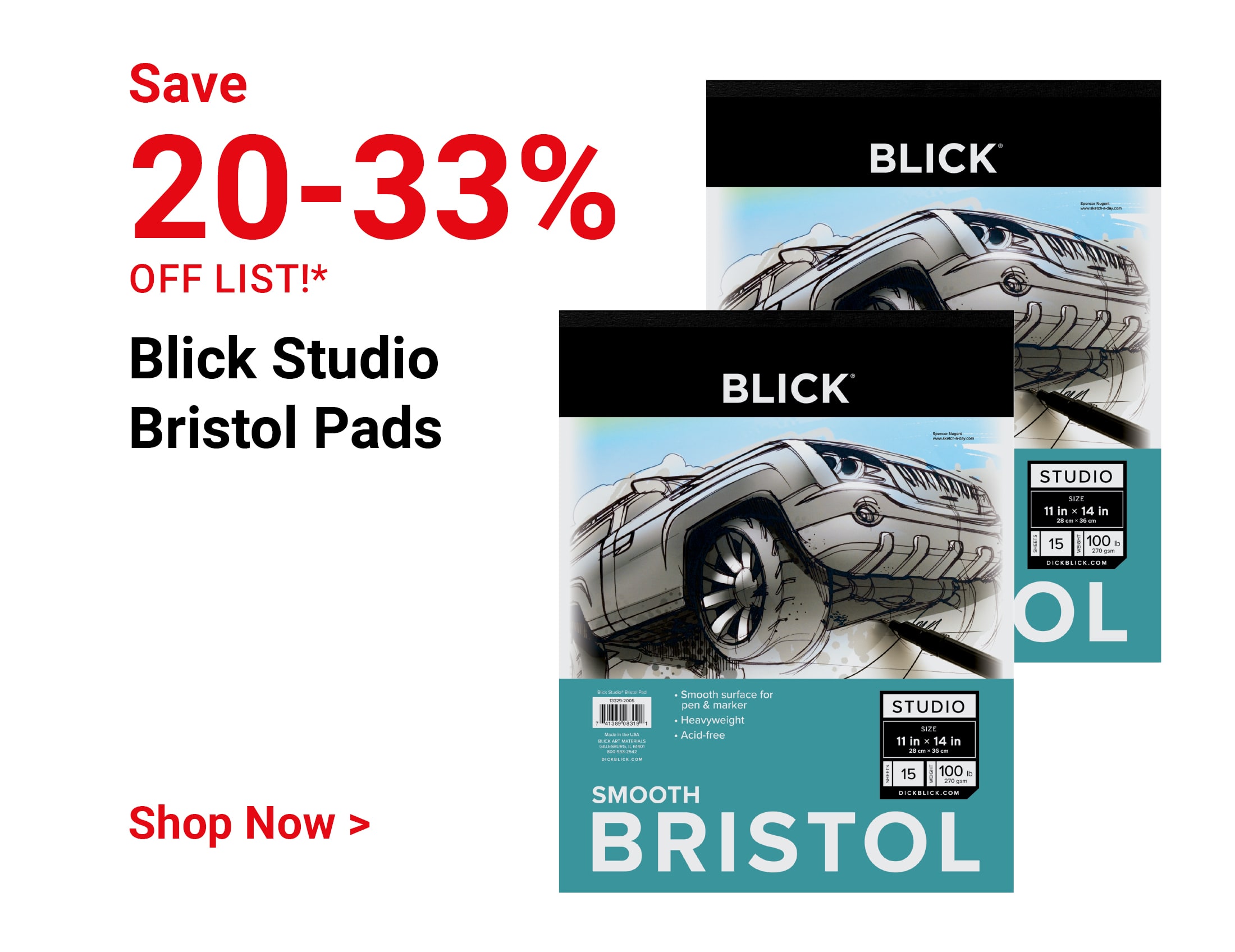 Save 20-33% off list! Blick Studio Bristol Pads. Shop Now.