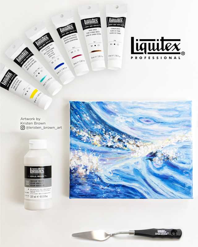How to Paint Glistening Ocean Waves with Liquitex Heavy Body Acrylics