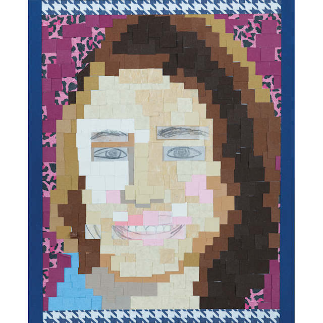 Pixelated Portrait Collage