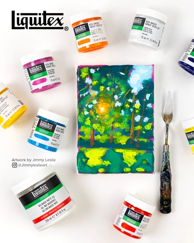 Painting Sunlight Through Foliage with Liquitex Bio-Based Heavy Acrylics