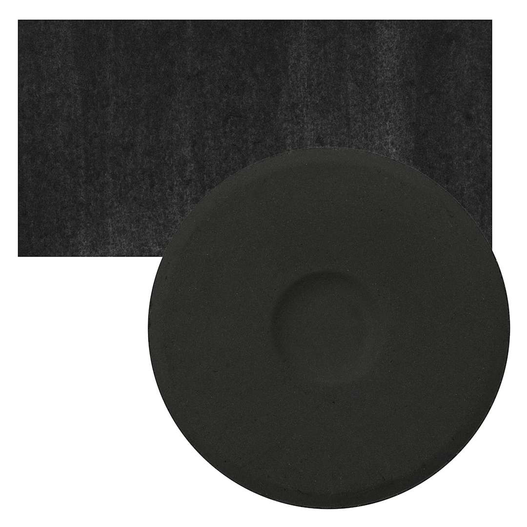 Open in modal - Blick Essentials Tempera Cake - Black Large Cake and swatch