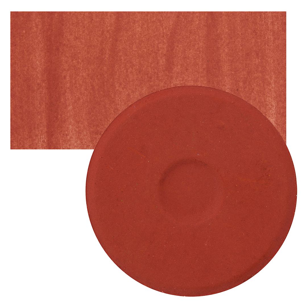 Open in modal - Blick Essentials Tempera Cake - Burnt Sienna, Large cake and swatch