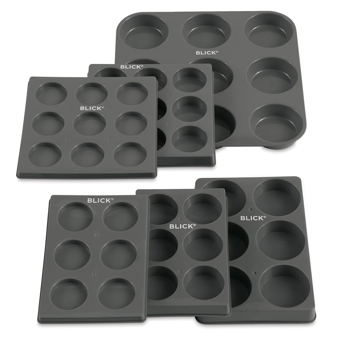Open in modal - Blick Essentials Empty Tempera Cake Trays