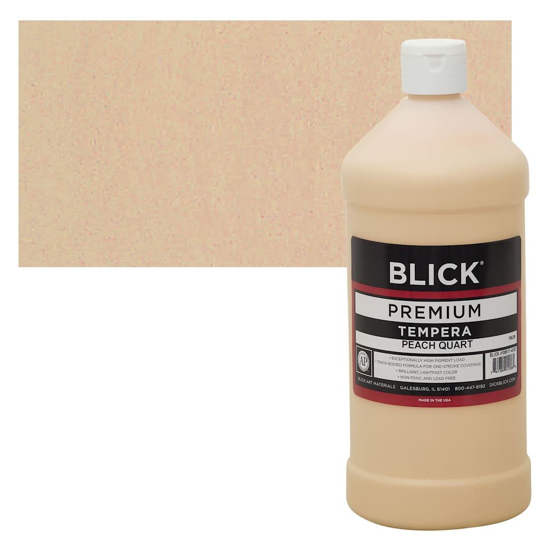 Open in modal - Blick Premium Grade Tempera - Peach, Quart and swatch