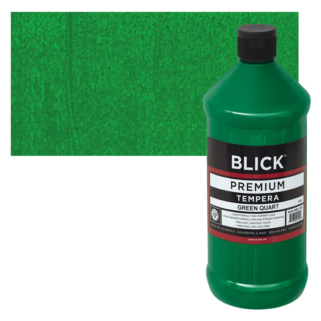 Open in modal - Blick Premium Grade Tempera - Green, Quart and swatch