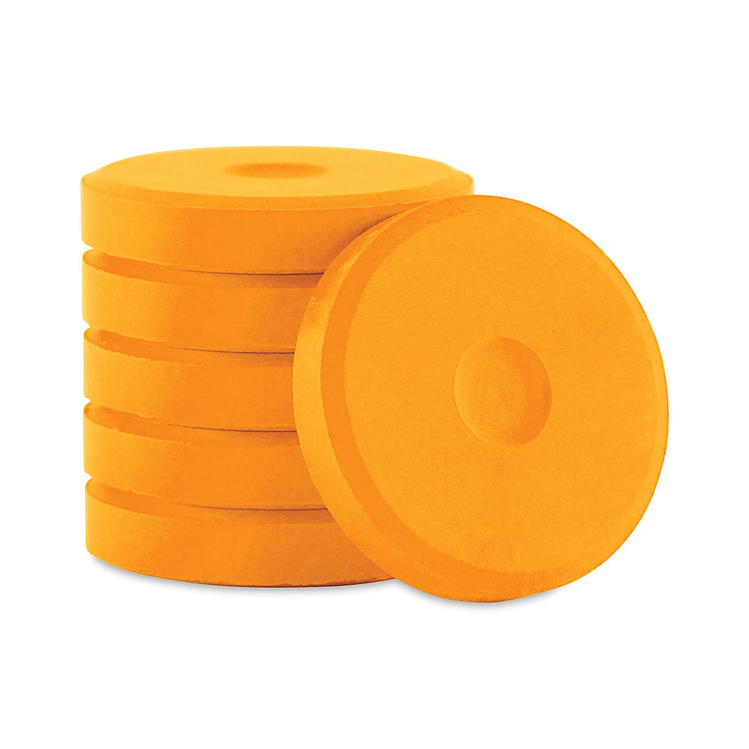 Open in modal - Richeson Tempera Cakes - Fluorescent Orange, Pkg of 6