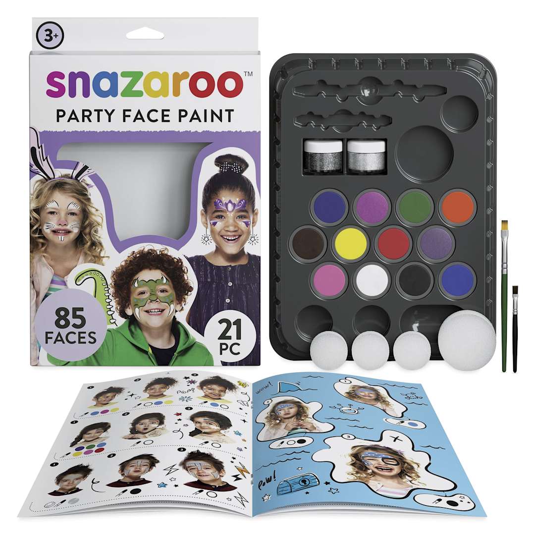 Open in modal - Snazaroo Face Paints - Ultimate Party Pack, Set of 21