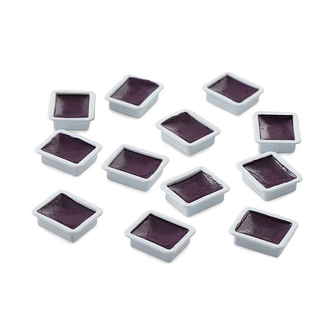 Open in modal - Prang Semi-Moist Watercolor Pans - Set of 12 Refill Pans, Red-Violet, Square