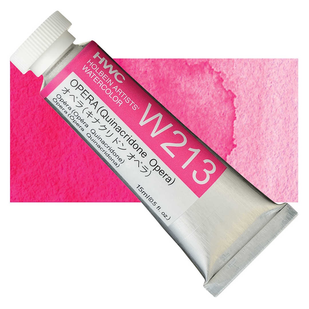 Open in modal - Holbein Artists' Watercolor - Opera, 15 ml tube and swatch
