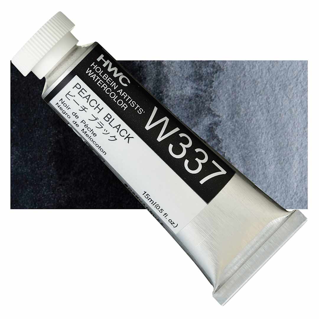 Open in modal - Holbein Artists' Watercolor - Peach Black, 15 ml tube and swatch